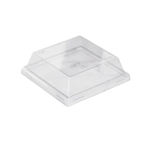 Pokrov za posodo One Click 130×130 mm, h=40mm prozoren 50 kos