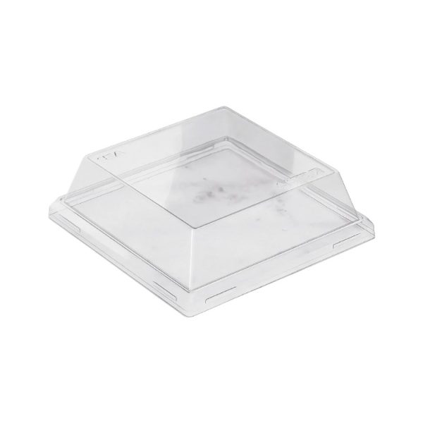 Pokrov za posodo One Click 130×130 mm, h=40mm prozoren 50 kos