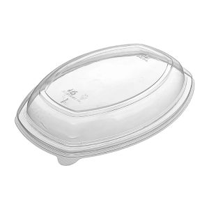 Pokrov PP za ovalno posodo 1450 ml 257x202x35 mm prozoren 35 kos
