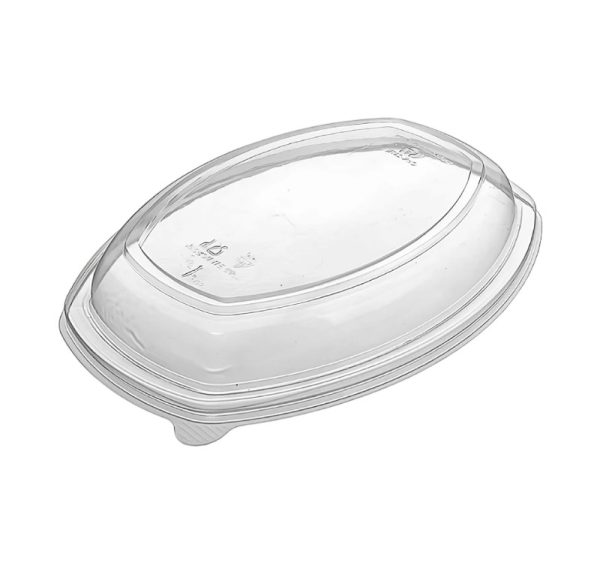 Pokrov PP za ovalno posodo 1450 ml 257x202x35 mm prozoren 35 kos
