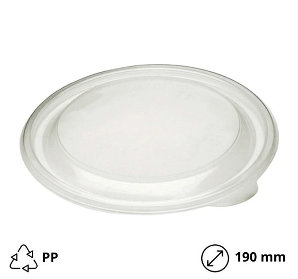 Pokrov PP Sabert d=190 mm prozoren 50 kos