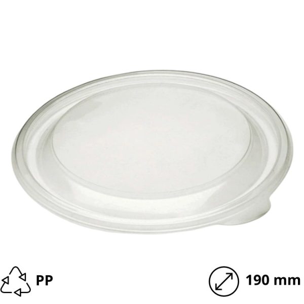 Pokrov PP Sabert d=190 mm prozoren 50 kos