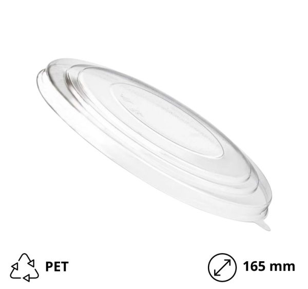 Pokrov PET za posodico 1100 ml d=165 mm 50 kos