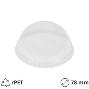 Pokrov kupola brez luknje rPET d=78 mm 50 kos