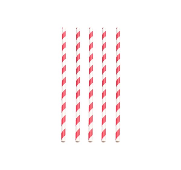 Slamice papirnate d=8 mm l=197 mm lolipop 100 kos/pak