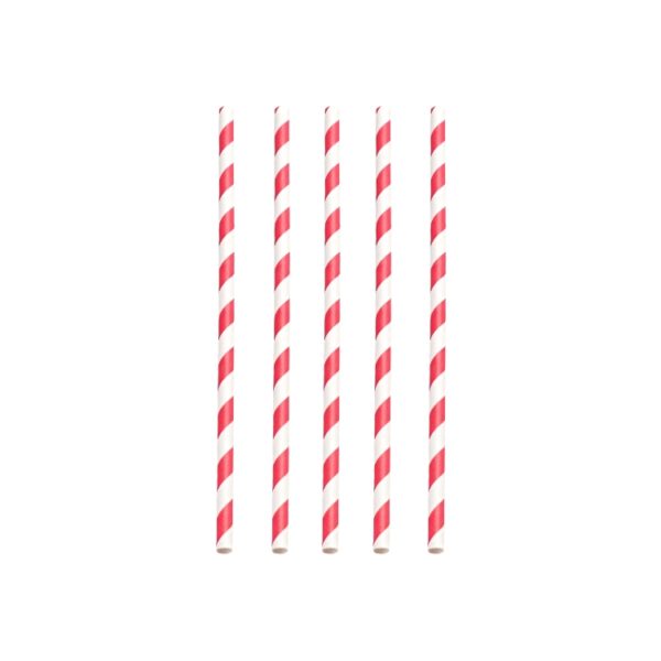Slamice papirnate d=8 mm l=197 mm lolipop 100 kos/pak