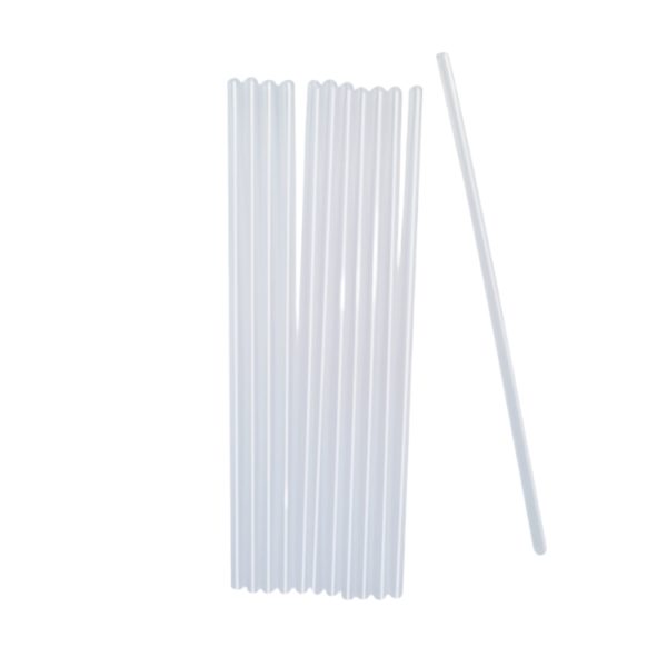 Slamice plastične l=240 mm d=8 mm prozoren 250 kos/pak