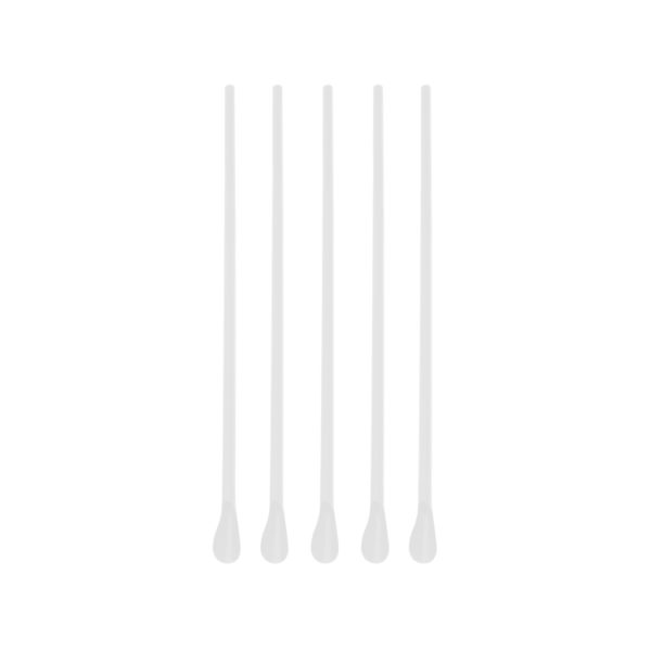 Slamice plastične z žličko l=210 mm d=8 mm prozoren 250 kos/pak [5 kos/pak]