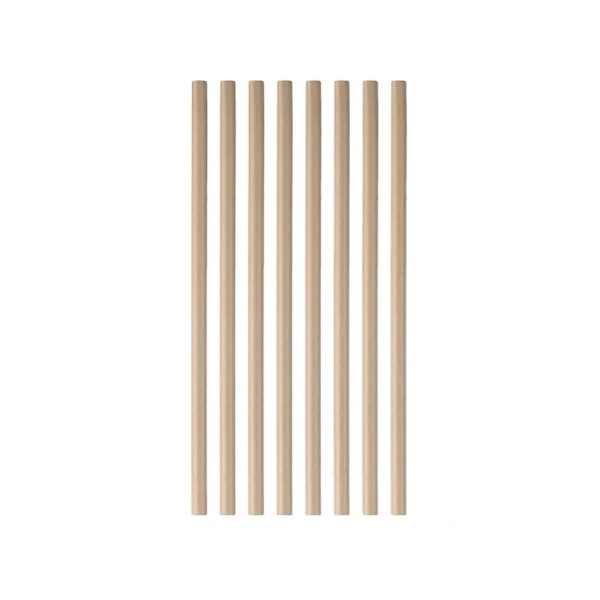 Slamice papirnate d=8mm h=210mm KRAFT 500 kos/pak