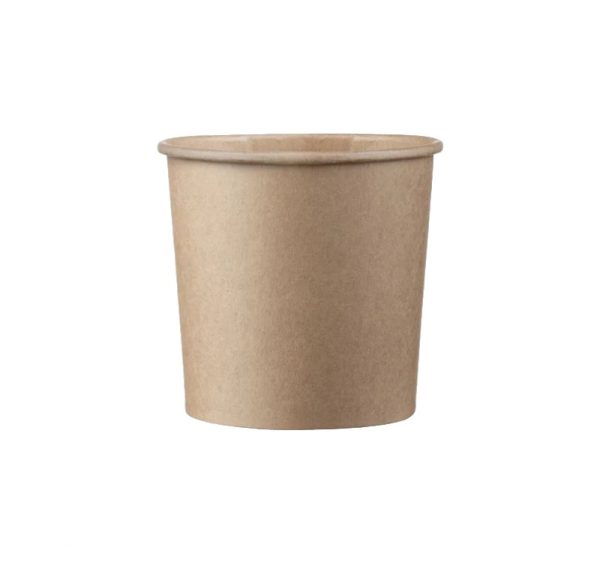 Papirnata posoda 350 ml d=90 mm h=85 mm kraft 50 kos