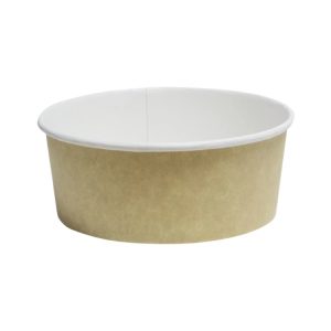 Papirnata posoda 750 ml d=146 mm h=65 mm kraft , brez pokrova [50 kos/pak]