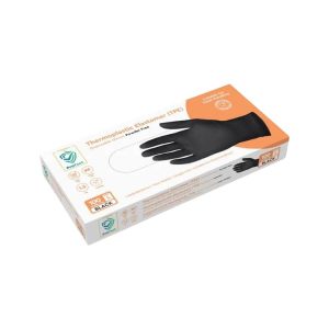 Rokavice TPE brez pudra 100 kos/pak črne M