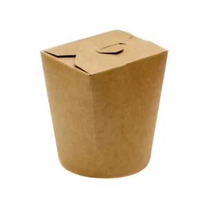 Papirnata posoda WOK 750 ml 95x95x80/95 mm kraft/kraft 50 kos