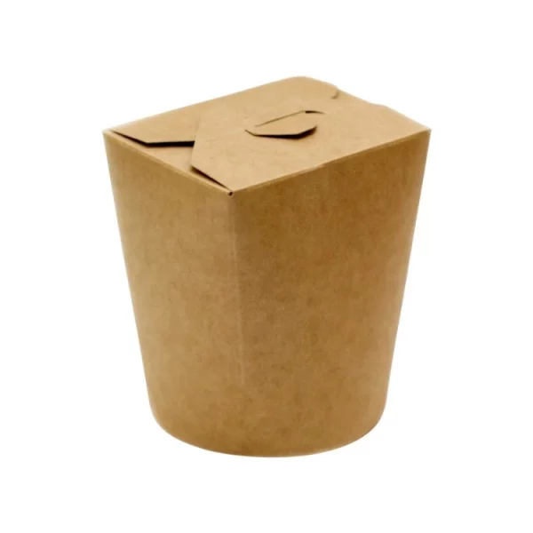 Papirnata posoda WOK 750 ml 95x95x80/95 mm kraft/kraft 50 kos