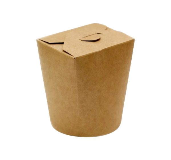 Papirnata posoda WOK 600 ml d=95/100 mm (spodaj/zgoraj), h=95 kraft/kraft 50 kos