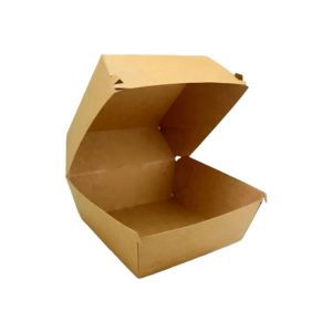 Burger embalaža 114х114х90 mm, kraft/kraft 50 kos