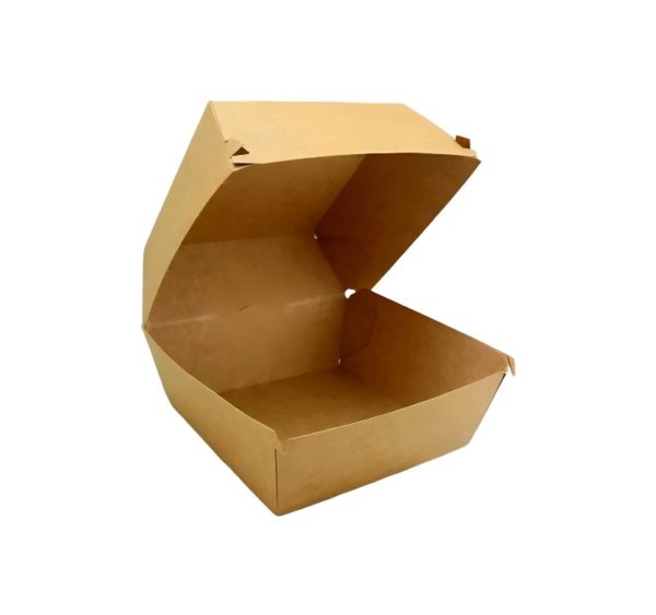 Burger embalaža 114х114х90 mm, kraft/kraft 100 kos