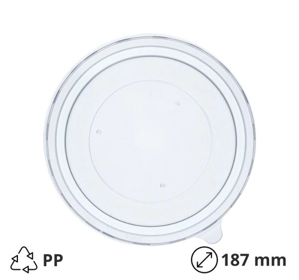Pokrov PP za posodico papir 1300 ml d=187 mm 50 kos