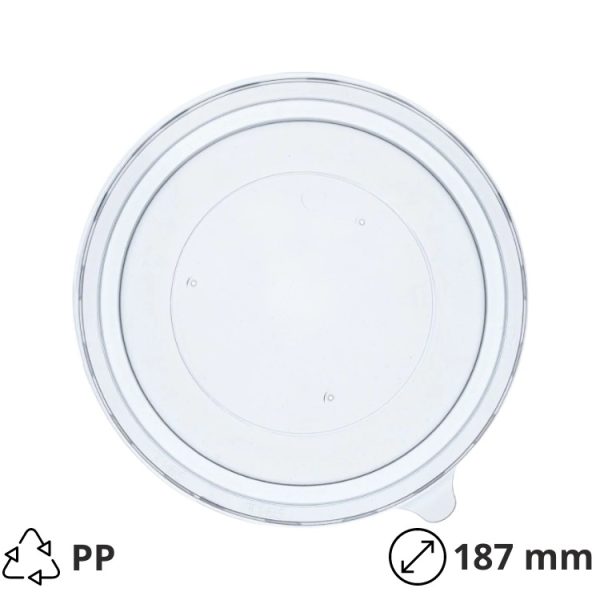 Pokrov PP za posodico papir 1300 ml d=187 mm 50 kos