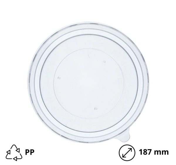 Pokrov PP za posodico papir 1300 ml d=187 mm 50 kos