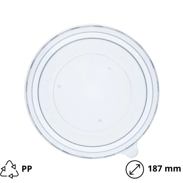 Pokrov PP za posodico papir 1300 ml d=187 mm 50 kos