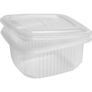 Posodica s pokrovom РР 500 ml 130х130х60 mm prozorna [100 kos/pak]