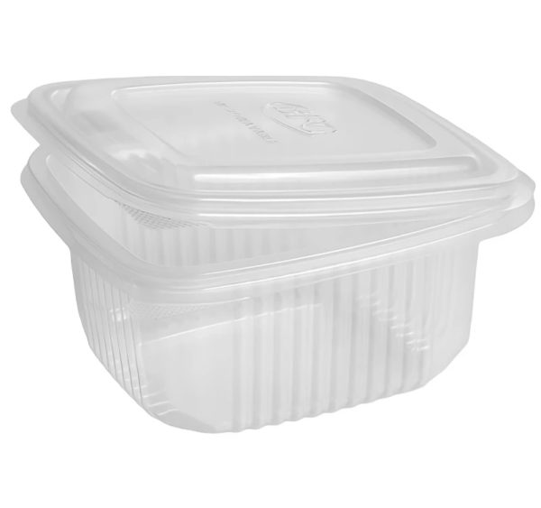 Posodica s pokrovom РР 500 ml 130х130х60 mm prozorna [100 kos/pak]
