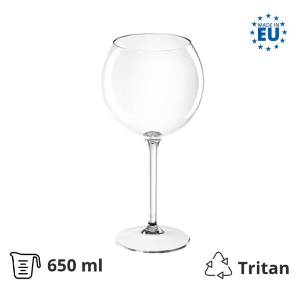 Kozarci trdi pralni za koktajl 650 ml 6 kos