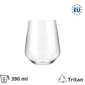 Kozarci trdi pralni 390 ml 6 kos