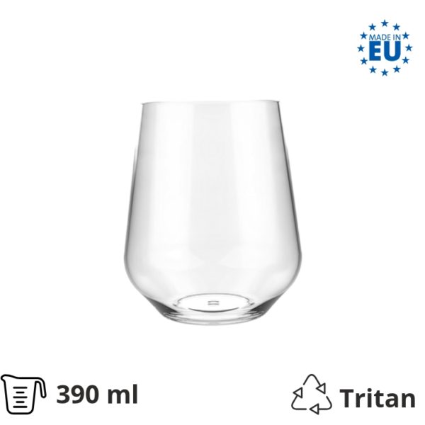 Kozarci trdi pralni 390 ml 6 kos