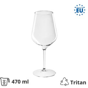 Kozarci trdi pralni za vino 470 ml 6 kos