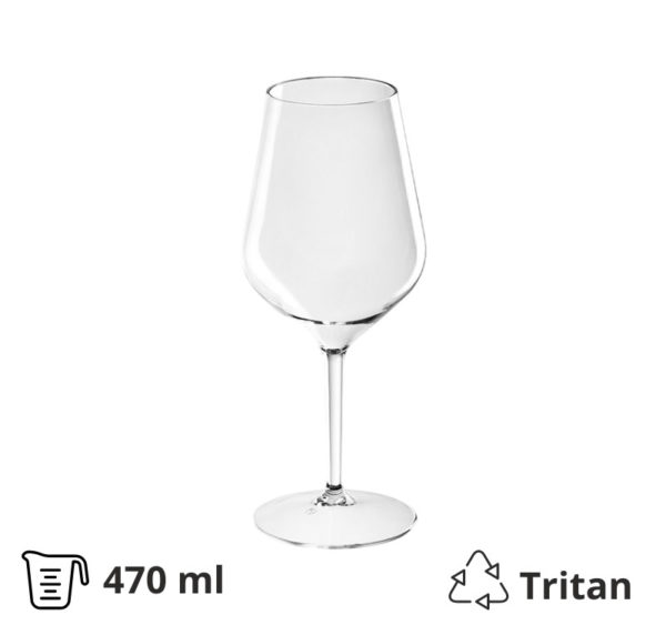 Kozarci trdi pralni za vino 470 ml 6 kos
