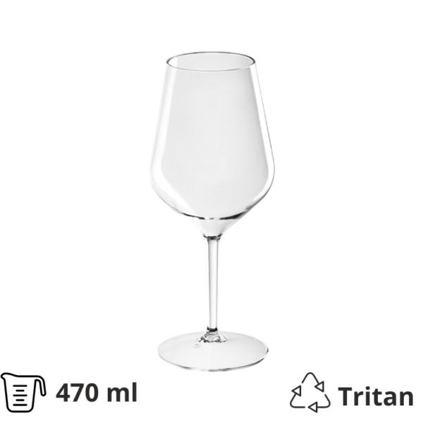 Kozarci trdi pralni za vino 470 ml 6 kos