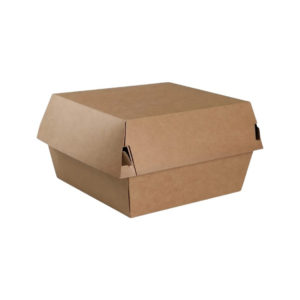 Burger embalaža 130х130х100 mm kraft 100 kos