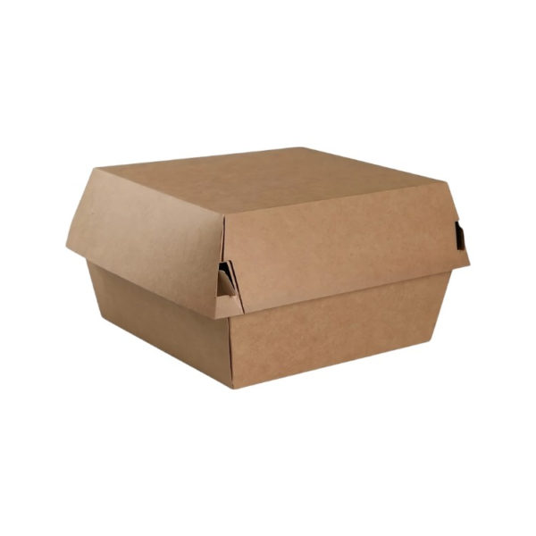 Burger embalaža 130х130х100 mm kraft 100 kos