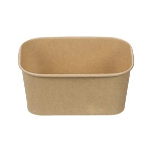 Papirnata posoda 750 ml 170х120х60mm, kraft, brez pokrova 50 kos