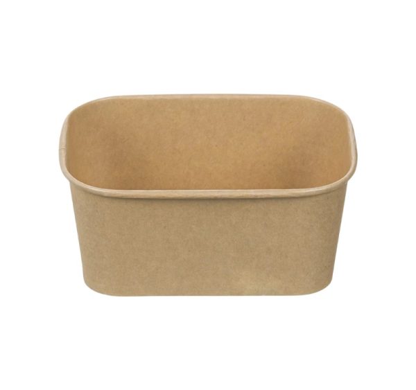 Papirnata posoda 750 ml 170х120х60mm, kraft, brez pokrova 50 kos