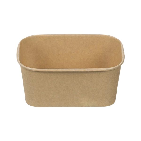 Papirnata posoda 750 ml 170х120х60mm, kraft, brez pokrova 50 kos