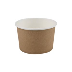 Lončki za sladoled 240 ml kraft 50 kos