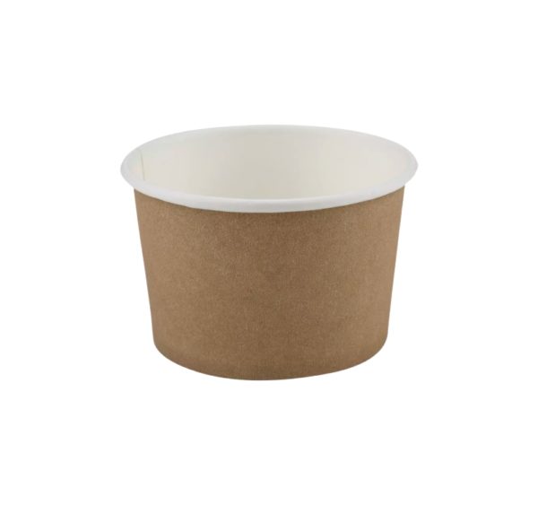 Lončki za sladoled 240 ml kraft 50 kos