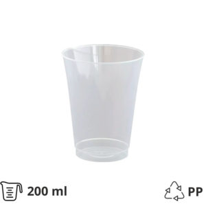 Kozarec PP 200 ml prozoren 50 kos