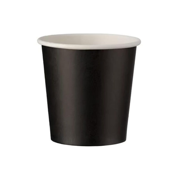 Papirnati kozarci 100 (120) ml d=62 mm 1-slojni crna SUP 50 kos