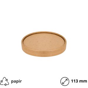 Pokrov papirnat d=113 mm kraft 25 kos