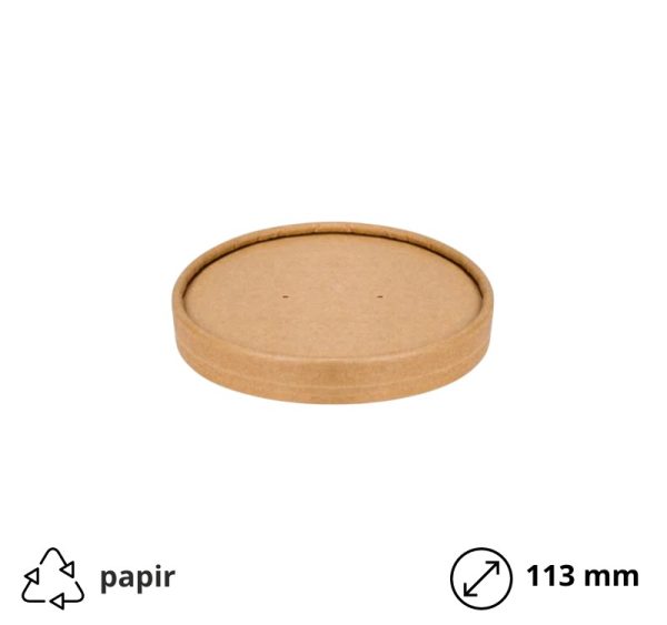 Pokrov papirnat d=113 mm kraft 25 kos