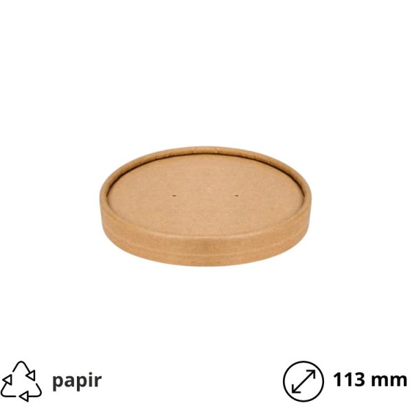 Pokrov papirnat d=113 mm kraft 25 kos