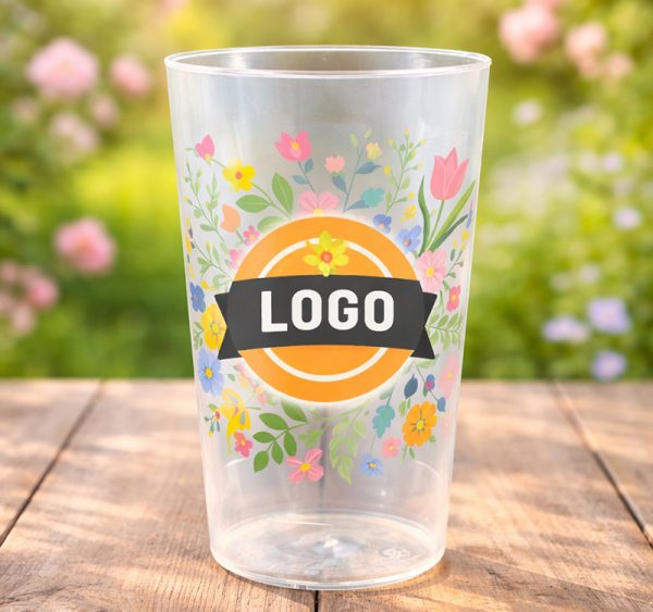 Kozarci trdi pralni 300 ml d=78 mm z vašim potiskom 500 kos [20 kos/pak]