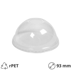 Pokrov z luknjo rPET d=93 mm 100 kos