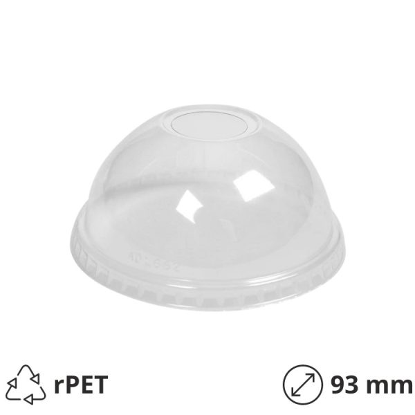 Pokrov z luknjo rPET d=93 mm 100 kos