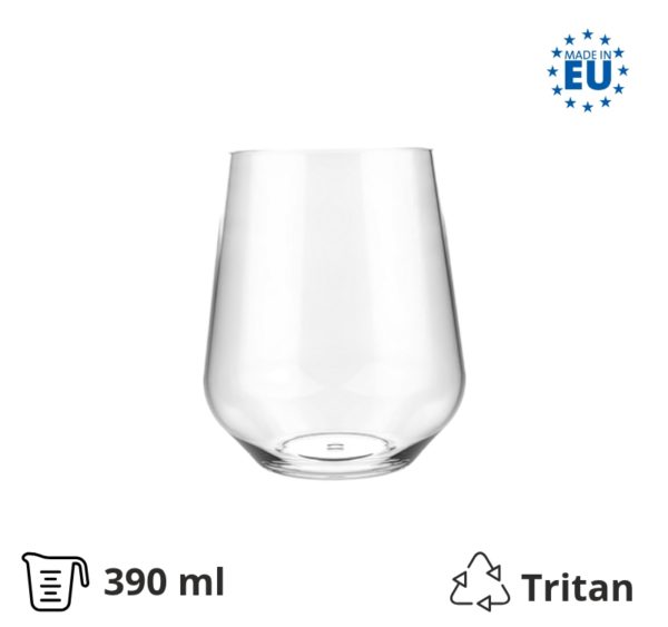 Kozarci trdi pralni 390 ml 6 kos