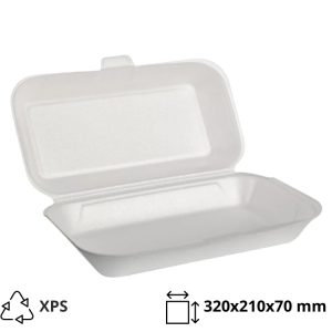 Embalaža 1-delna 320х210х70 mm XPS beli 100 kos